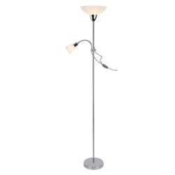 Lampa Podłogowa Stojąca Diana Rabalux E27 60W E14 40W Srebrna 4059