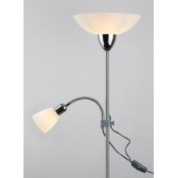 Lampa Podłogowa Stojąca Diana Rabalux E27 60W E14 40W Srebrna 4059