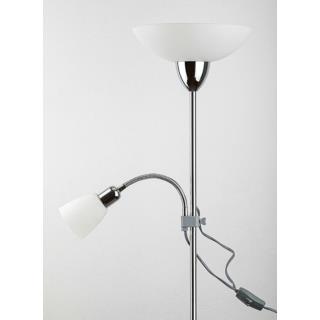 Lampa Podłogowa Stojąca Diana Rabalux E27 60W E14 40W Srebrna 4059