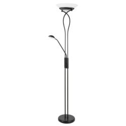 Lampa Podłogowa Stojąca Gamma Rabalux E27 2x15W G9 40W Czarna 4554