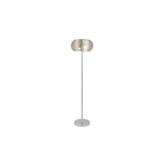 Lampa Podłogowa Stojąca Meda Rabalux E27 2x60W Srebrna 2906