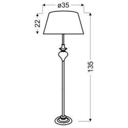 Lampa Podłogowa Stojąca Gillenia Candellux E27 60W 51-21420