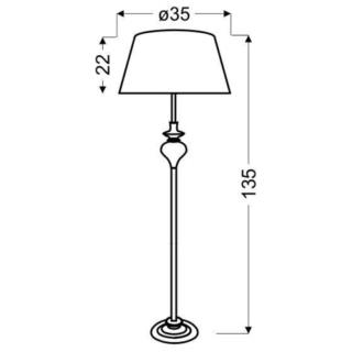 Lampa Podłogowa Stojąca Gillenia Candellux E27 60W 51-21420