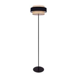 Lampa Podłogowa Stojąca Gato Kaja E27 40W Czarna K-5235