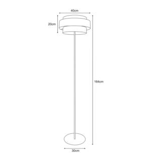 Lampa Podłogowa Stojąca Gato Kaja E27 40W Czarna K-5235