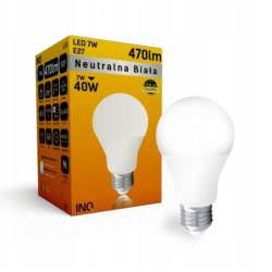 Żarówka LED INQ E27 7W 4000K Neutralna Biała LA024NW