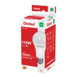 Żarówka LED Dioled E27 18W 6500K Zimna Biała DIO-0023