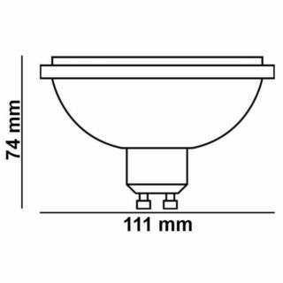 Żarówka LED GU10 15W 3000K Ciepła Biała AR111