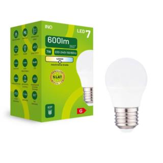 Żarówka LED INQ E27 7W 4000K Neutralna Biała ELP084NW