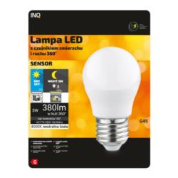 Żarówka LED INQ E27 5W 4000K Neutralna Biała ELPSM010NW