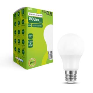 Żarówka LED INQ E27 8,5W 4000K Neutralna Biała ELA030NW