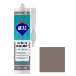 Silikon Sanitarny Atlas Elastyczny 212 280ml Szarobrązowy