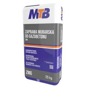 Zaprawa cien. sil. gaz. M10 ZMG biała 25kg MTB zima