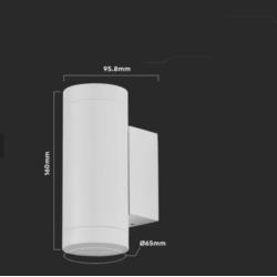 Kinkiet Zewnętrzny V-TAC GU10 2x40W Biały VT-11015 2970