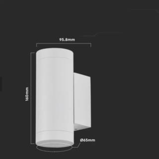 Kinkiet Zewnętrzny V-TAC GU10 2x40W Biały VT-11015 2970