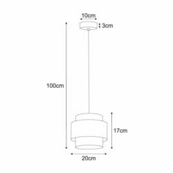 Lampa Wisząca Sufitowa Cezar Kaja E27 40W K-5270