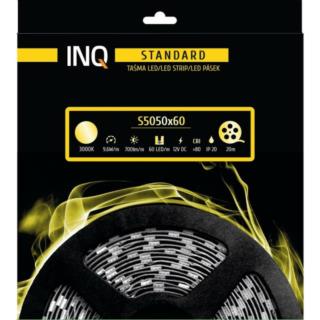 Taśma LED INQ 20m 9,6W 3000K Ciepła Biała S5050-60-20-WW-20