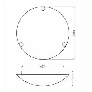 Plafon Lampa Sufitowa Fanusa Candellux E27 60W 13-16775