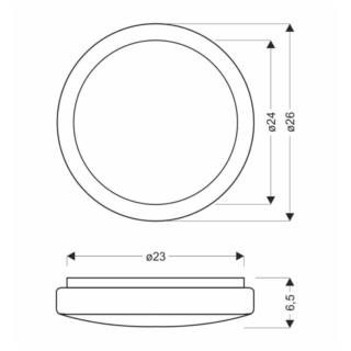 Plafon Lampa Sufitowa Jasper Candellux LED 12W 12-20352