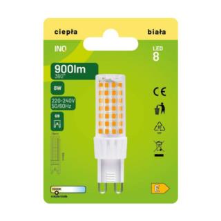 Żarówka LED INQ G9 8W 3000K Ciepła Biała ELTG060WW