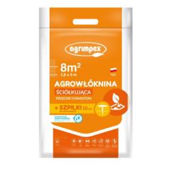 Agrowłóknina Czarna na Chwasty Agro Marina Agrimpex 1,6x5m + Szpilki M3067