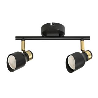 Reflektor Lampa Sufitowa Lilou Rabalux GU10 2x25W Czarno-Złoty 73048