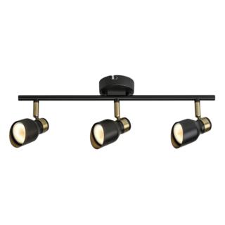 Reflektor Lampa Sufitowa Lilou Rabalux GU10 3x25W Czarno-Złoty 73049