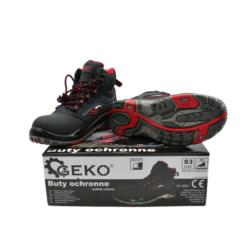 Buty robocze ochronne no.9 wysokie czarne S3 SRC (41) Geko G90545