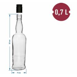 Butelka kapitańska zakrętką Browin 700ml