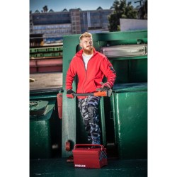 Bluza polarowa czerwono-szara 2XL Lahti PRO L4012103