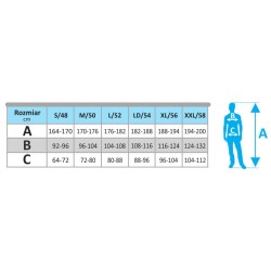 SPODNIE OCHRONNE S/48 240g/m2 BH5SP-S PREMIUM LINE