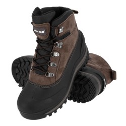 BUTY ŚNIEGOWCE ZAMSZ SYNTET. BRĄZ  LAHTI L3080447  "47"