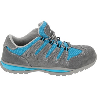 BUTY DAMSKIE ZAMSZ/DZIAN. SZARO-NIEB.  LAHTI 40 L3040640