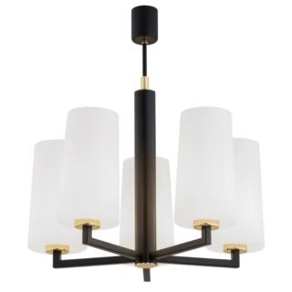 Żyrandol Lampa Wisząca Camelot Plus Argon E27 5x15W Czarny 2114