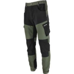 Spodnie robocze ochronne stretch zielono-czarne M Lahti PRO L4053802