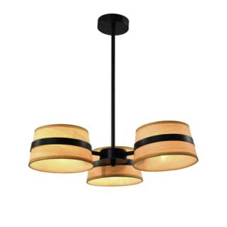 Lampa sufitowa czarna 3x40W E14 Demy Candellux