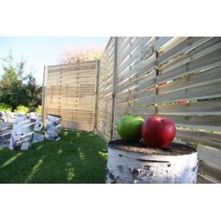 Płot pełny pleciony R18 prosty 90x180cm Sobex