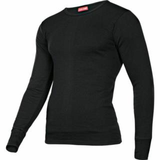Koszulka z długim rękawem ocieplana czarna 2XL Lahti PRO LPKT12XL