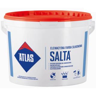 Farba elewacyjna silikonowa baza biała Salta N Plus 10L Atlas
