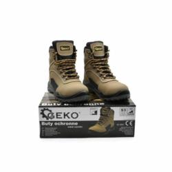 Buty ochronne wysokie nr.7 skóra nubukowa S3 SRC (44) Geko G90542-46