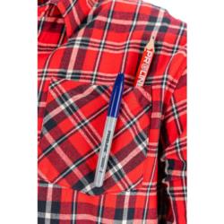 Koszula flanelowa czerw-granat rozm. M lahti L4180302
