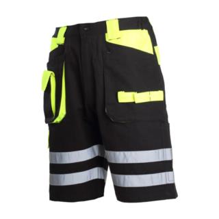 Spodenki krótkie cza-żół. bawełna z odbl. 3XL Lahti PRO L4070506