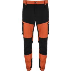 Spodnie z elementami stretch ceglasto-czarne XL Lahti PRO L4053904