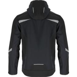 Kurtka męska soft-shell z kapturem czarna 2XL Lahti Pro L4094605
