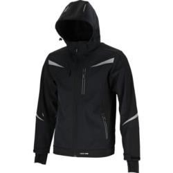 Kurtka męska soft-shell z kapturem czarna M Lahti Pro L4094602