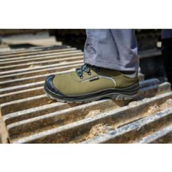 Buty robocze zielono-czarne skóra nubukowa S3 SRC (45) Lahti Pro L3043845