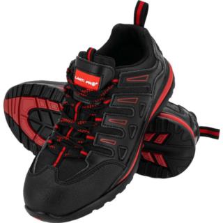 Półbuty robocze czarno-czerwone z podnoskiem stalowym SB SRA (46) Lahti Pro L3040246