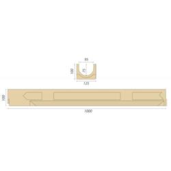 Korytko polimerobetonowe z rusztowaniem ocynkowanym 1000x125x100mm Bielbet 42szt/pal