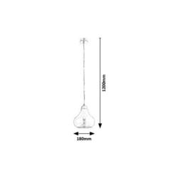 Lampa wisząca chromowana E27 60W Jezabel Rabalux 7976