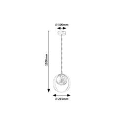 Lampa wisząca E14 15W Peyton Rabalux 72061